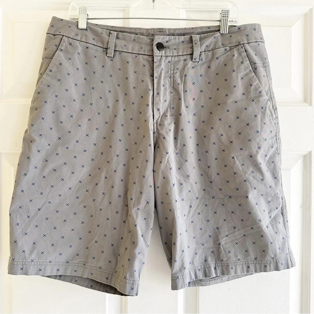 Lululemon Gray Blue All Over X Print Blue Size Mens 36 Golf Casual